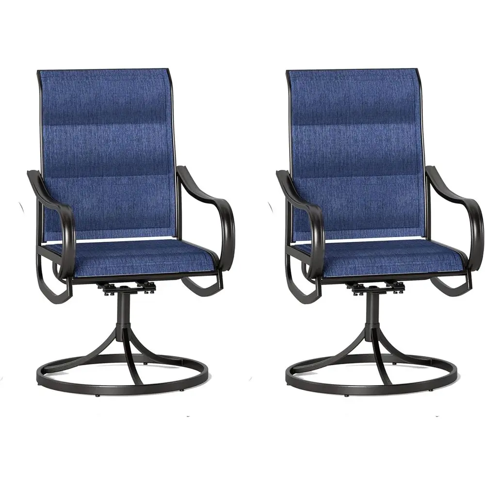 Outdoor Patio Chairs Set o 2, Swivel Patio Chair with Padded Textilene and Black Metal e, Good or Lawn Yard Garden All Weather (
Outdoor Patio Chairs Set o 2, Swivel Patio Chair with Padded Textilene and Black Metal e, Good or Lawn Yard Garden All Weather (