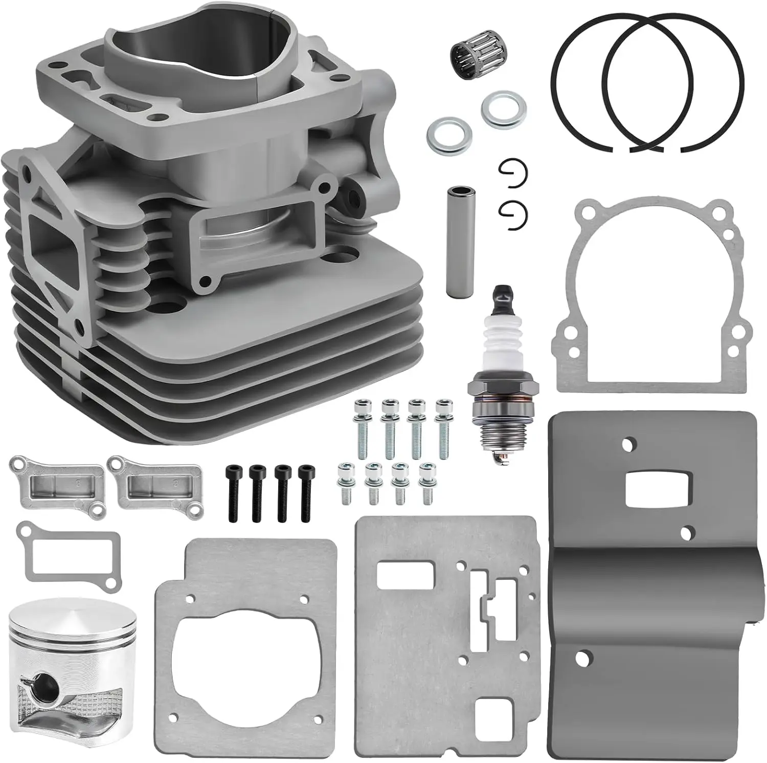 Cylinder Piston Kit with Gaskets and Spark Plug Compatible with RedMax EBZ8560 EBZ8560RH Backpack Leaf Blower Replace 599886701
Cylinder Piston Kit with Gaskets and Spark Plug Compatible with RedMax EBZ8560 EBZ8560RH Backpack Leaf Blower Replace 599886701