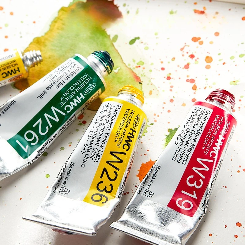 Japan Holbein Watercolor Transparent Tube Color 15ml HWC Paint Single Can Be Used As Solid Watercolor Sub-packaging Paint
Japan Holbein Watercolor Transparent Tube Color 15ml HWC Paint Single Can Be Used As Solid Watercolor Sub-packaging Paint