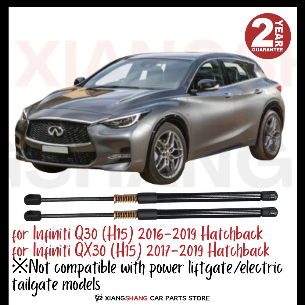 2pcs Rear Damper for Infiniti Q30 (H15) 2016-2019 Hatchback WITH SPRING Trunk Boot Gas Charged Gas Struts
2pcs Rear Damper for Infiniti Q30 (H15) 2016-2019 Hatchback WITH SPRING Trunk Boot Gas Charged Gas Struts