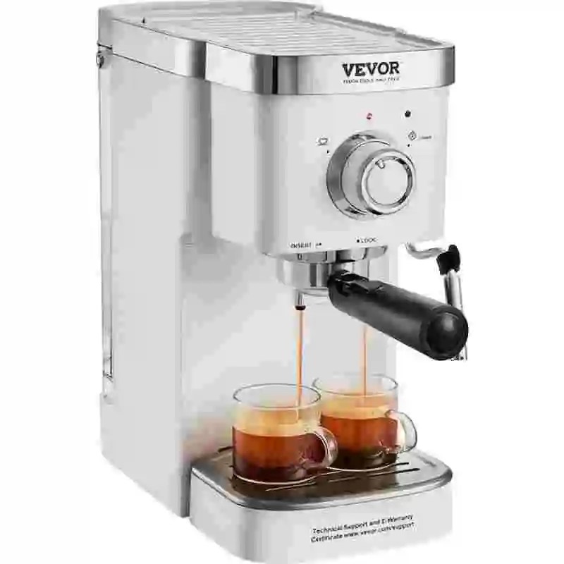 VEVOR Espresso Coffee Machine, 15Bar Semi-Automatic Espresso Maker with Milk Frother Steam Wand, Professional Cappuccino Latte M
VEVOR Espresso Coffee Machine, 15Bar Semi-Automatic Espresso Maker with Milk Frother Steam Wand, Professional Cappuccino Latte M