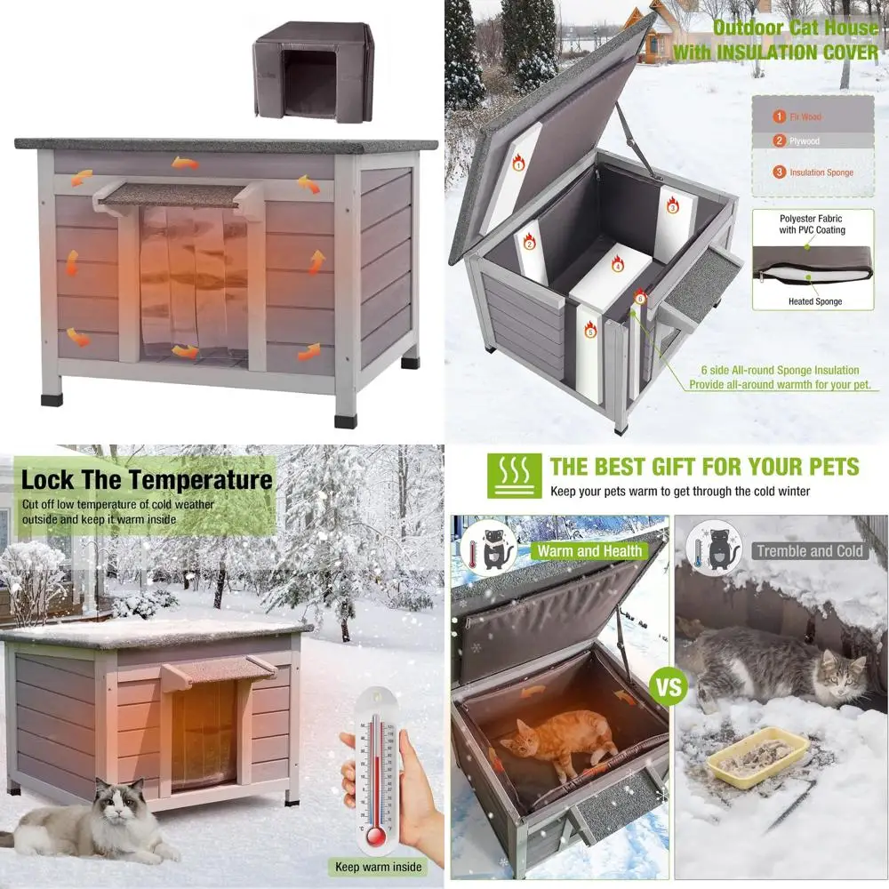 Утепленный уличный домик для кошек для защиты от любых погодных условий
Утепленный уличный домик для кошек для защиты от любых погодных условий
