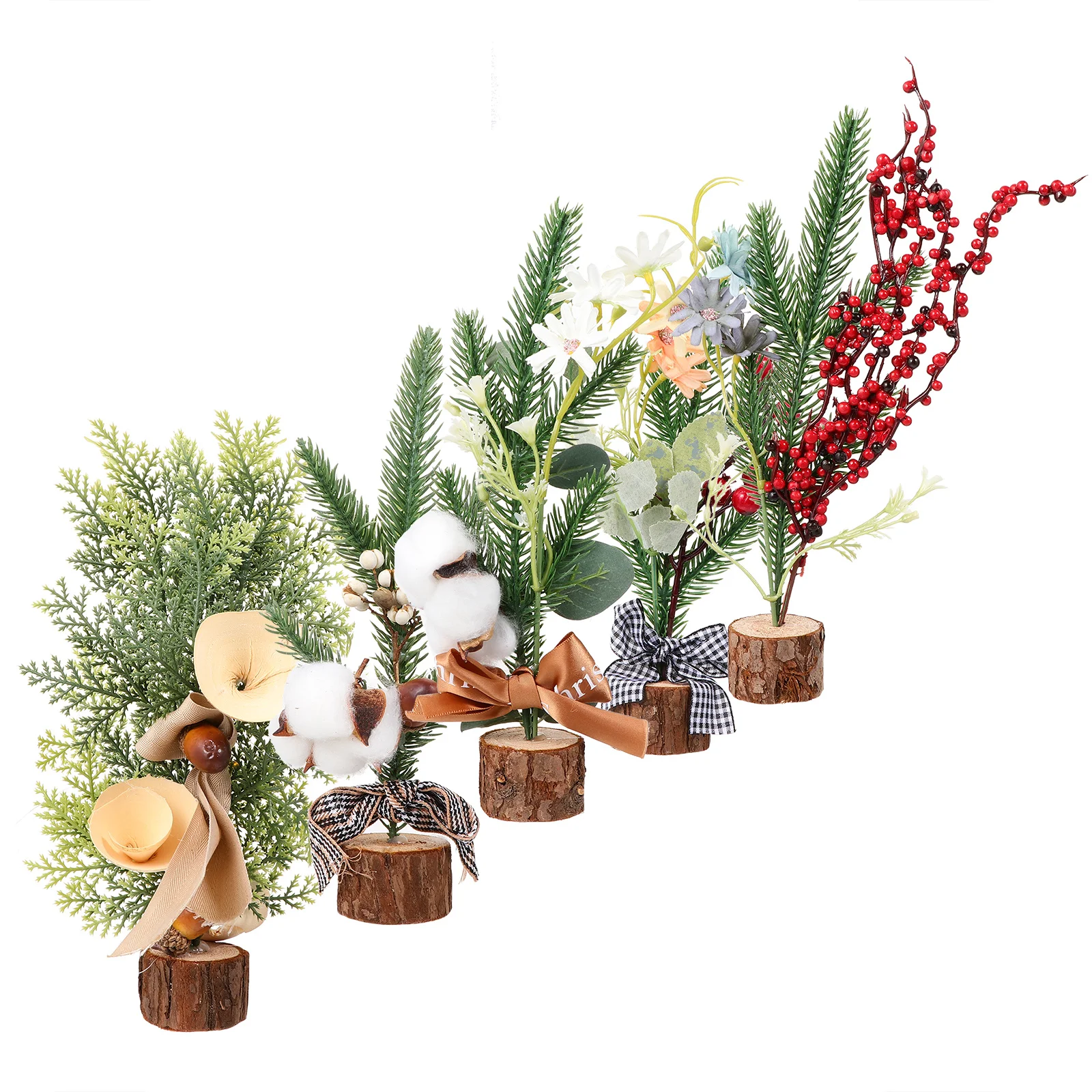 5Pcs Christmas Tree Ornament Multiple Styles Vivid Beautiful Christmas Party Supply Compact Home Office Festive Tabletop Decor
5Pcs Christmas Tree Ornament Multiple Styles Vivid Beautiful Christmas Party Supply Compact Home Office Festive Tabletop Decor