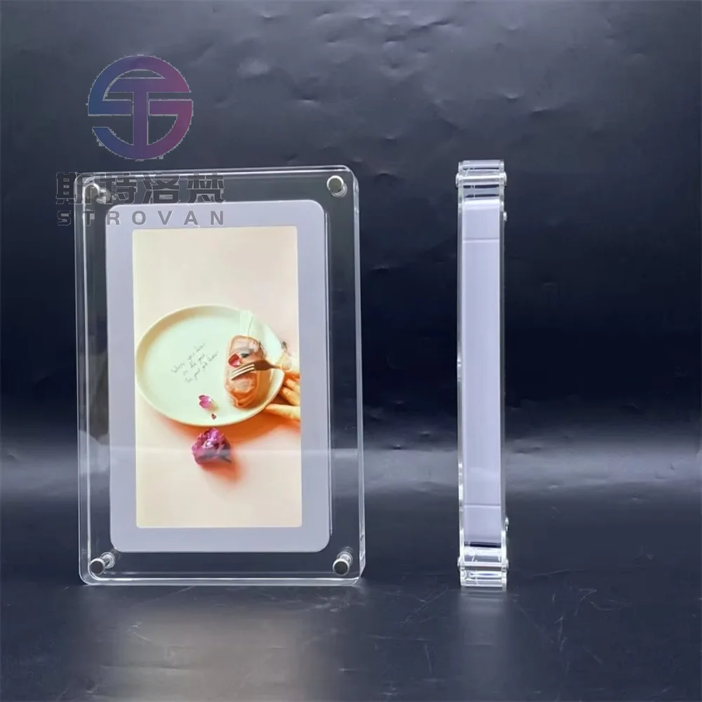 7 Inch Screen 8 GB Built-in Memory Picture Frames Album Video Acrylic Digital Photo Frame with Stand
7 Inch Screen 8 GB Built-in Memory Picture Frames Album Video Acrylic Digital Photo Frame with Stand