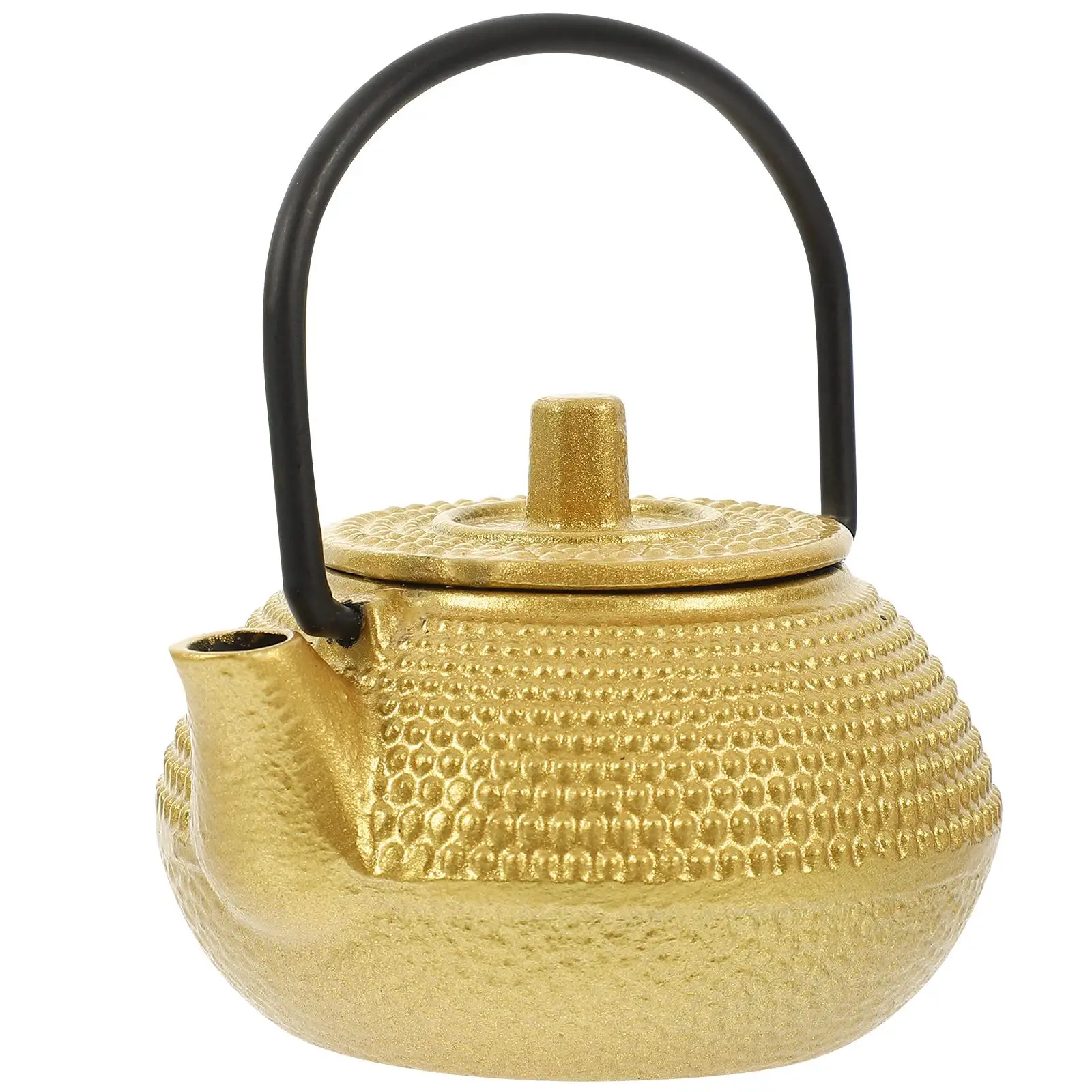 Mini Iron Set Small Cast Tea Kettle Golden Stovetop Rustproof Small Teapot Tea Kettle Healthy Kitchen Bar Use
Mini Iron Set Small Cast Tea Kettle Golden Stovetop Rustproof Small Teapot Tea Kettle Healthy Kitchen Bar Use