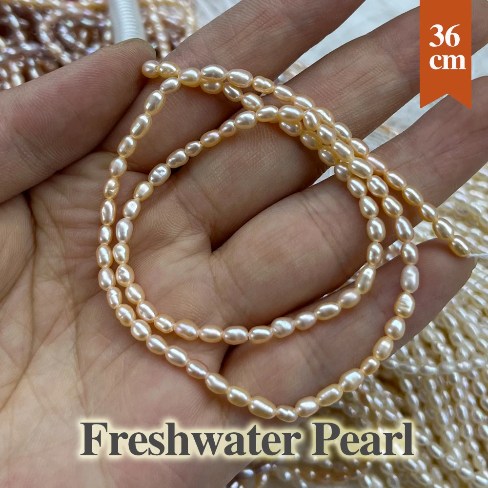 2-3mm Punch Natural Freshwater Pearl Beads Rice Shape Pearl Loose Spacer Beaded for Women Making DIY Necklace Bracelets 36cm
2-3mm Punch Natural Freshwater Pearl Beads Rice Shape Pearl Loose Spacer Beaded for Women Making DIY Necklace Bracelets 36cm