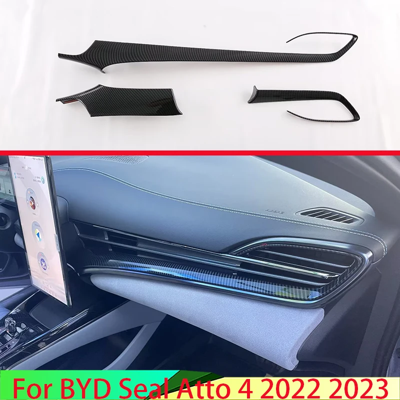 Автомобильные аксессуары для BYD Seal Atto 4 EV 2022 2023 стильная центральная консоль из углеродного волокна интерьерная приборная панель вокруг отделки
Автомобильные аксессуары для BYD Seal Atto 4 EV 2022 2023 стильная центральная консоль из углеродного волокна интерьерная приборная панель вокруг отделки