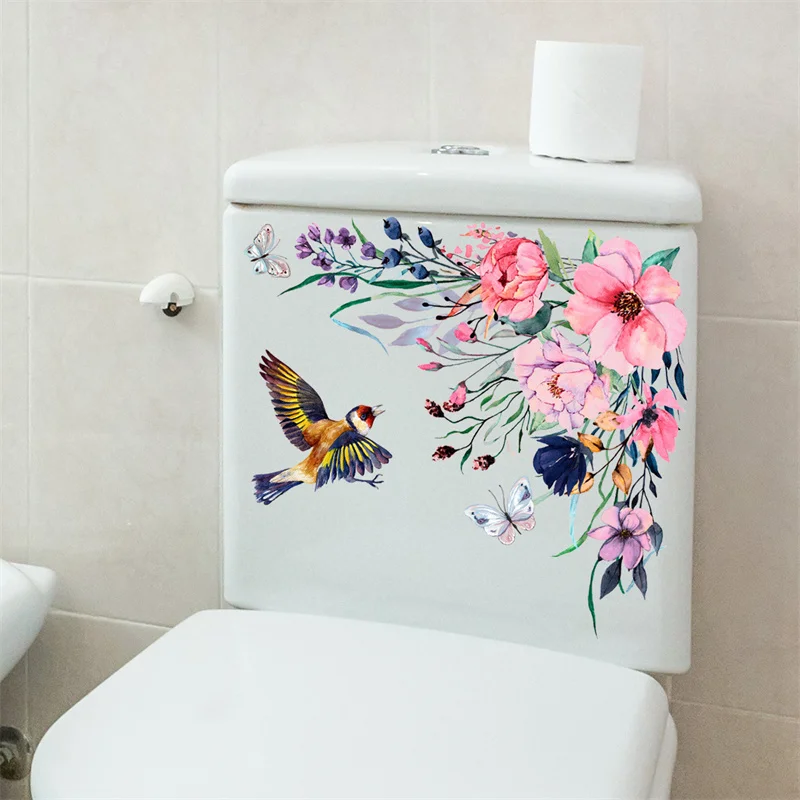 Plants Flowers Branches Birds Toilet Sticker Bathroom Toilet Cover Wall Stickers Refrigerator Wc For Home Decoration T15
Plants Flowers Branches Birds Toilet Sticker Bathroom Toilet Cover Wall Stickers Refrigerator Wc For Home Decoration T15