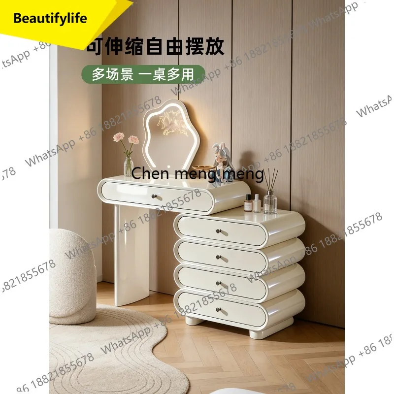 M45 Dresser, chest, integrated Italian light luxury bedroom, retractable cream style small makeup table
M45 Dresser, chest, integrated Italian light luxury bedroom, retractable cream style small makeup table
