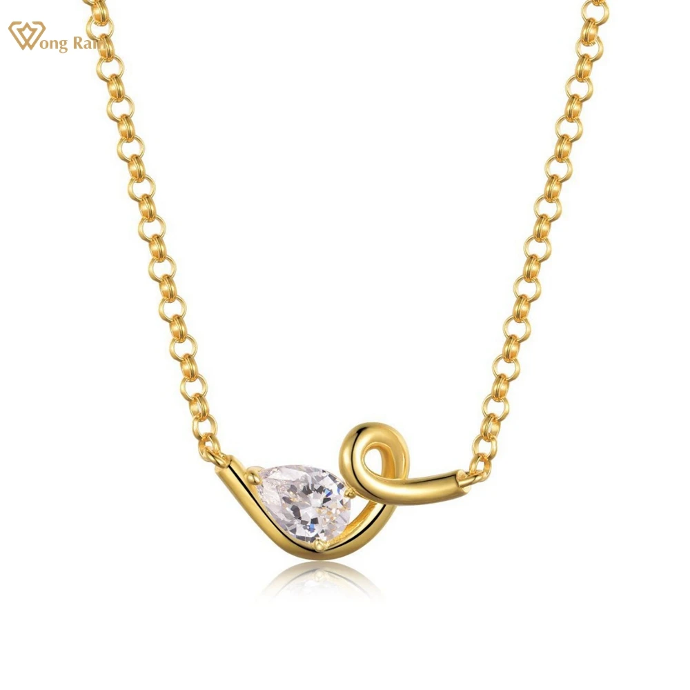 Wong Rain Solid 925 Sterling Silver VVS1 3EX D Pear Cut 5*7 MM Real Moissanite Diamonds Gems Pendant Necklace Fine Jewelry GRA
Wong Rain Solid 925 Sterling Silver VVS1 3EX D Pear Cut 5*7 MM Real Moissanite Diamonds Gems Pendant Necklace Fine Jewelry GRA
