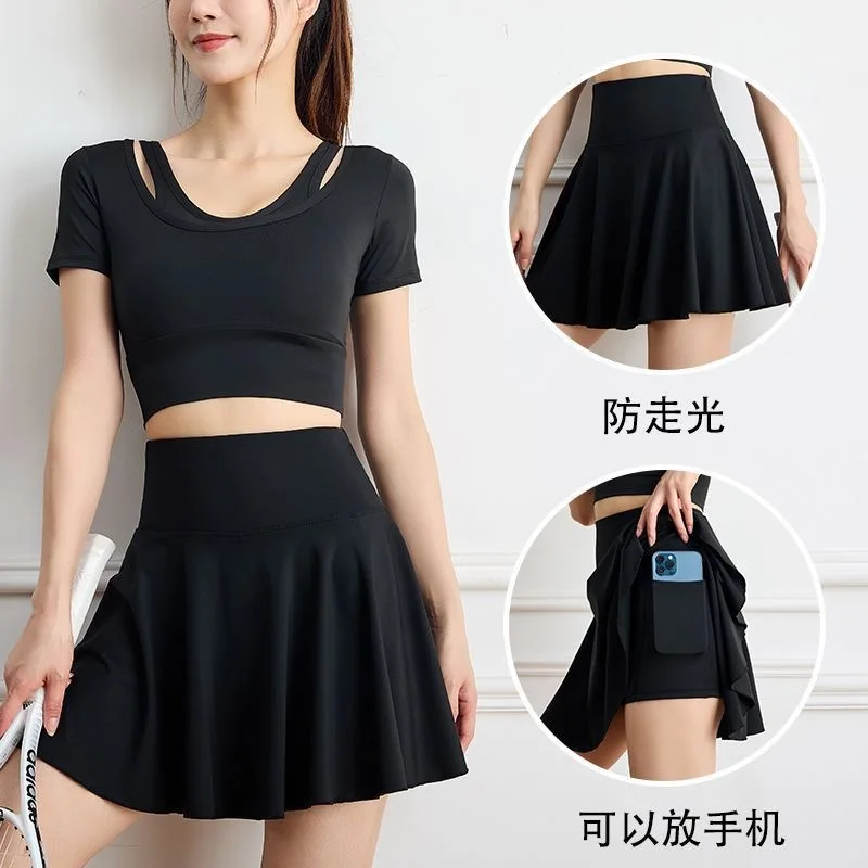 Sports Short Skirts for Women Tennis Badminton Quick Drying Pleated Skirt Yoga Half Body Anti Glare Running Fitness Skirt
Sports Short Skirts for Women Tennis Badminton Quick Drying Pleated Skirt Yoga Half Body Anti Glare Running Fitness Skirt