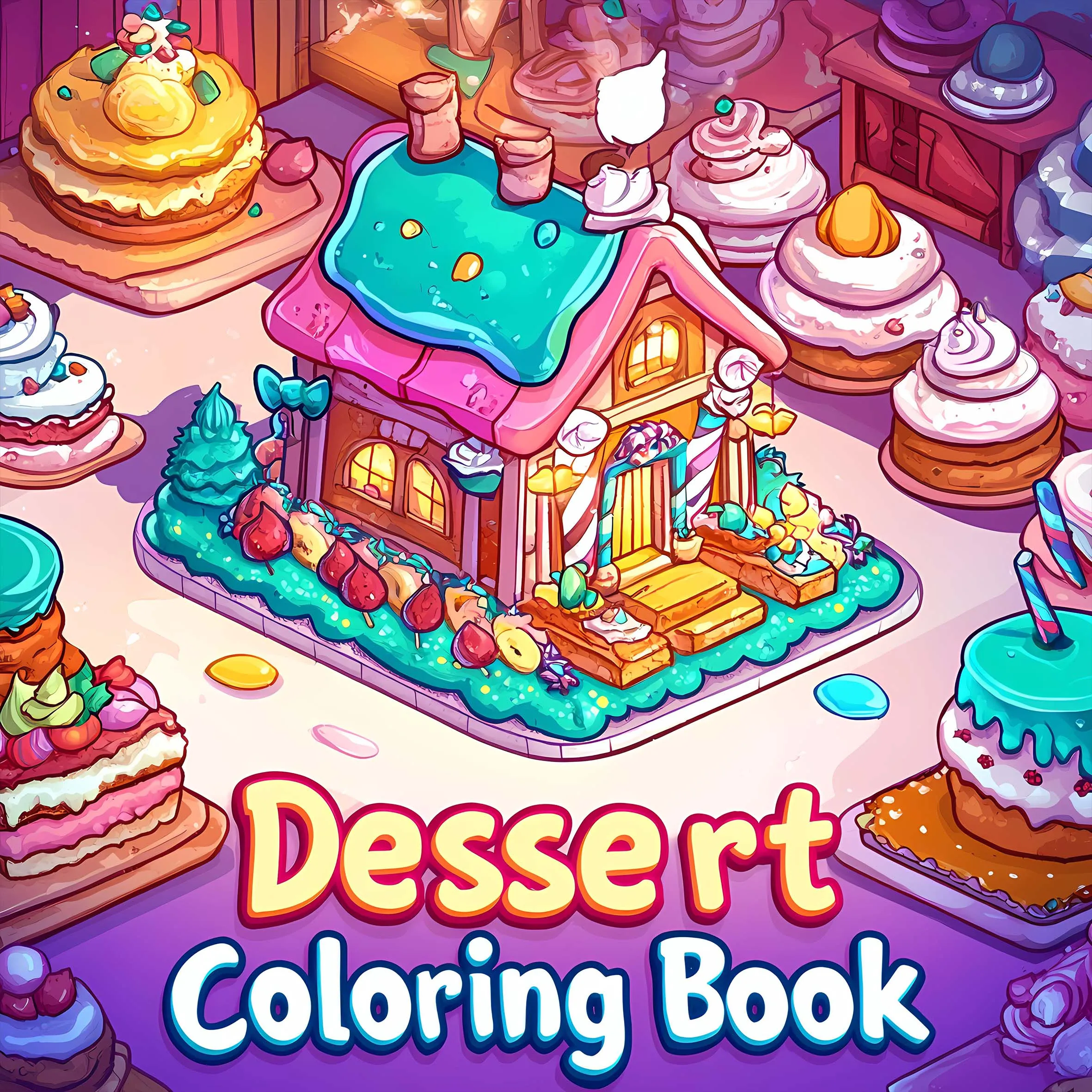 Children's Art Coloring Book 24 Pages Of Dessert Cartoon DIY Graffiti Book Drawing Book Drawing Toy For Adult Picture Book
Children's Art Coloring Book 24 Pages Of Dessert Cartoon DIY Graffiti Book Drawing Book Drawing Toy For Adult Picture Book