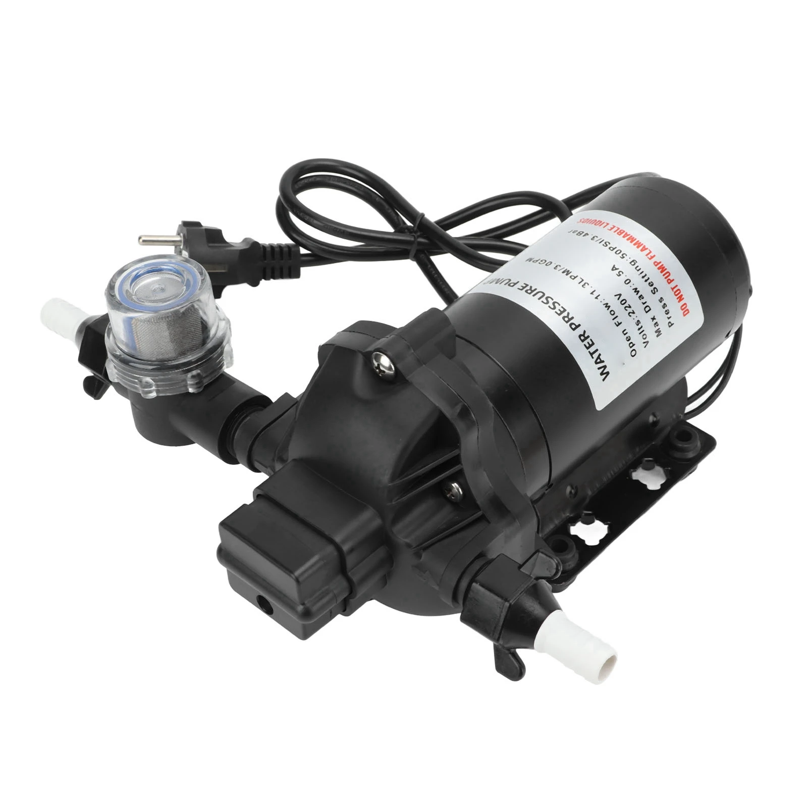 11.3LPM 50PSI Water Pressure Diaphragm Pump Self Priming for Car RV Yacht Marine Boat
11.3LPM 50PSI Water Pressure Diaphragm Pump Self Priming for Car RV Yacht Marine Boat