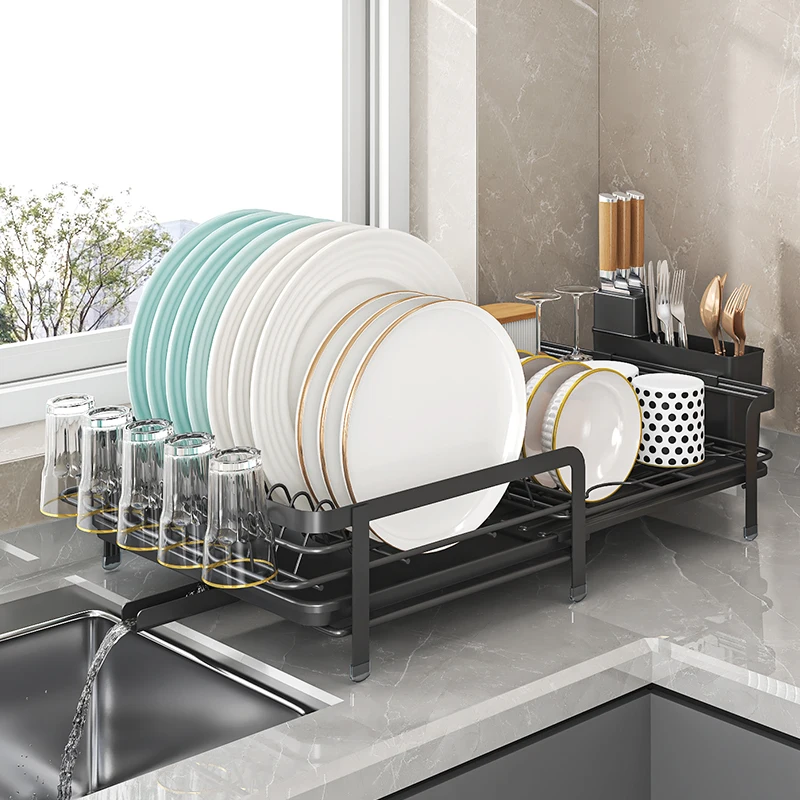 Expandable Dish Drying Rack with 360° Rotatable Drainboard, No Installation Required Kitchen Countertop Dish Organizer
Expandable Dish Drying Rack with 360° Rotatable Drainboard, No Installation Required Kitchen Countertop Dish Organizer