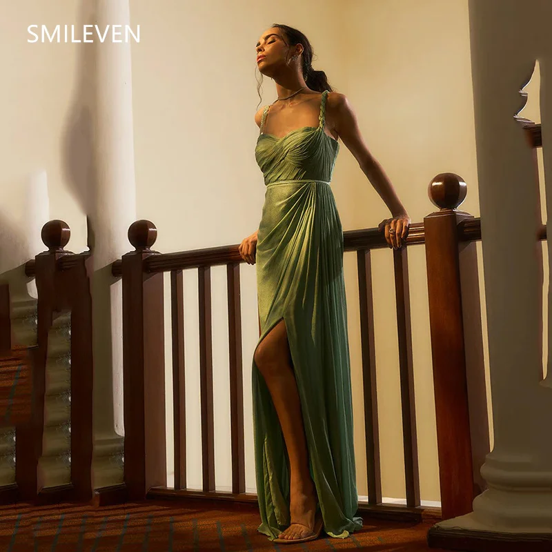Smileven A-line Sexy Prom Dress Spaghetti Strapless Normal Gowns Side Split Luxury Formal Occasion Dress Customized 2025
Smileven A-line Sexy Prom Dress Spaghetti Strapless Normal Gowns Side Split Luxury Formal Occasion Dress Customized 2025