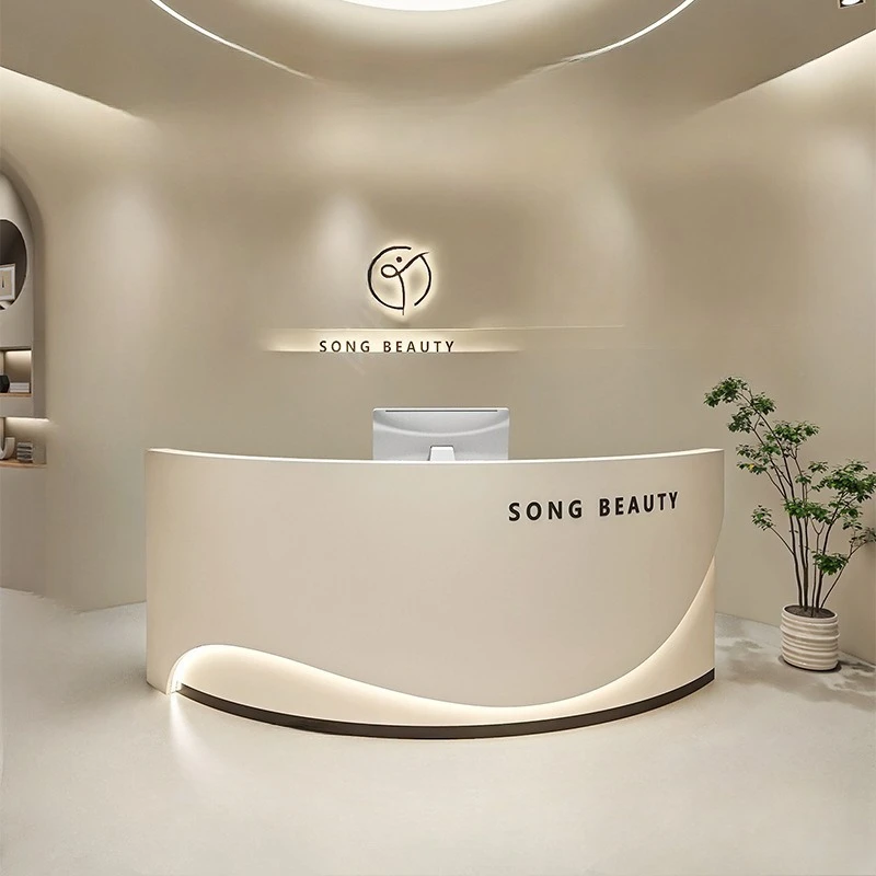 Simple beauty salon bar counter clothing store checkout page hairdresser paint front desk circular arc consultation service
Simple beauty salon bar counter clothing store checkout page hairdresser paint front desk circular arc consultation service