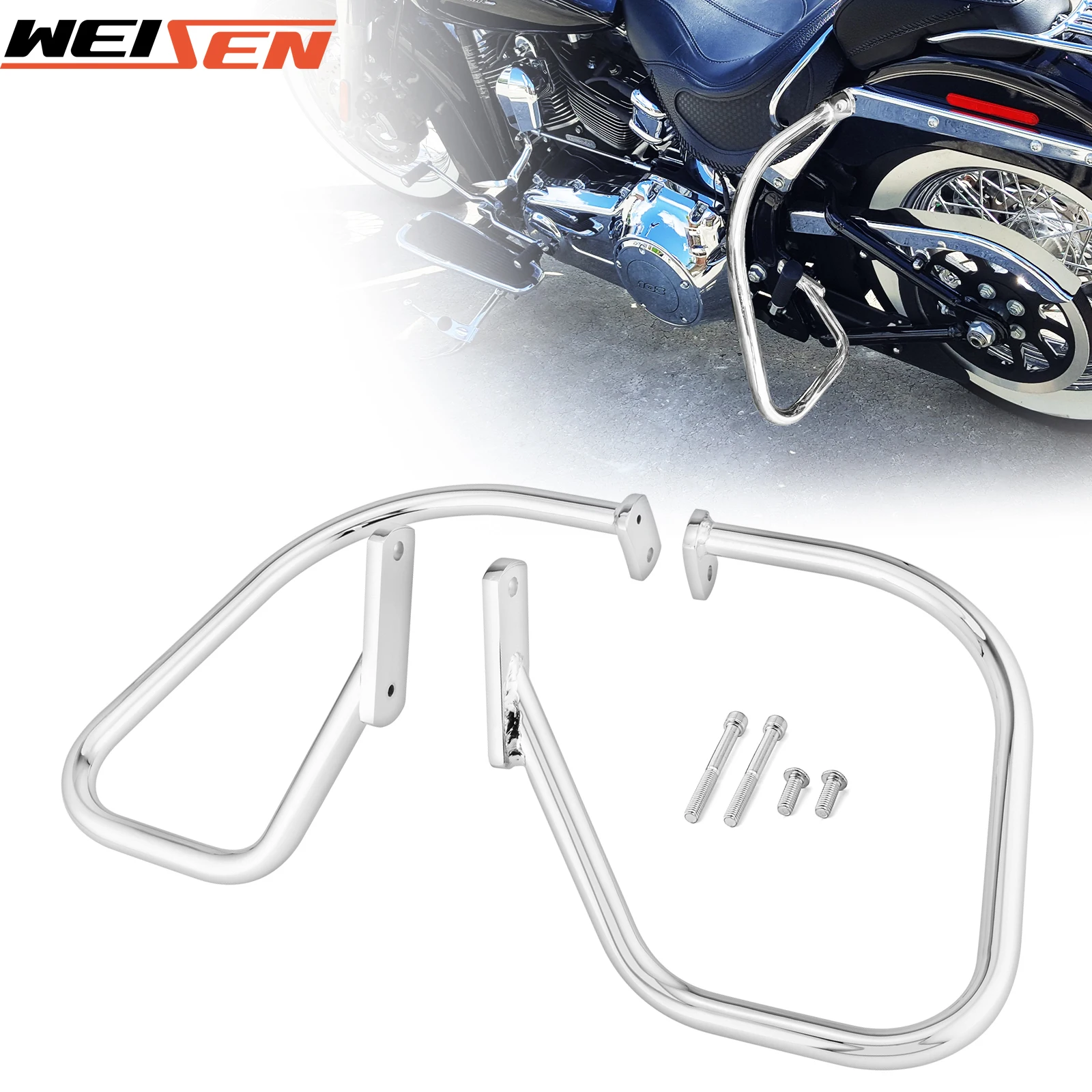 Для мотоцикла 2005-2017 Harley-Davidson FLSTN - Softail Deluxe 0,85 дюйма, защита заднего двигателя, аксессуары для аварийной балки шоссе
Для мотоцикла 2005-2017 Harley-Davidson FLSTN - Softail Deluxe 0,85 дюйма, защита заднего двигателя, аксессуары для аварийной балки шоссе