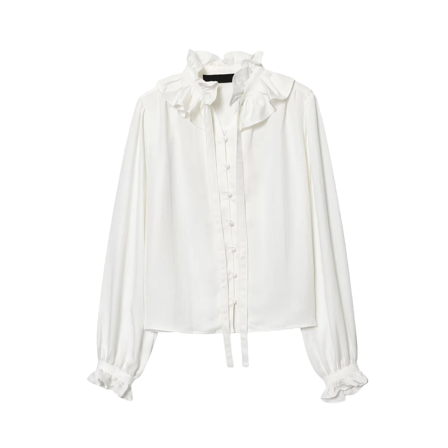 Ele Faionable Women's irt with Pleated Collar Autumn 2025 Z Brand Sli Ladylike Long Sve Top
Ele Faionable Women's irt with Pleated Collar Autumn 2025 Z Brand Sli Ladylike Long Sve Top