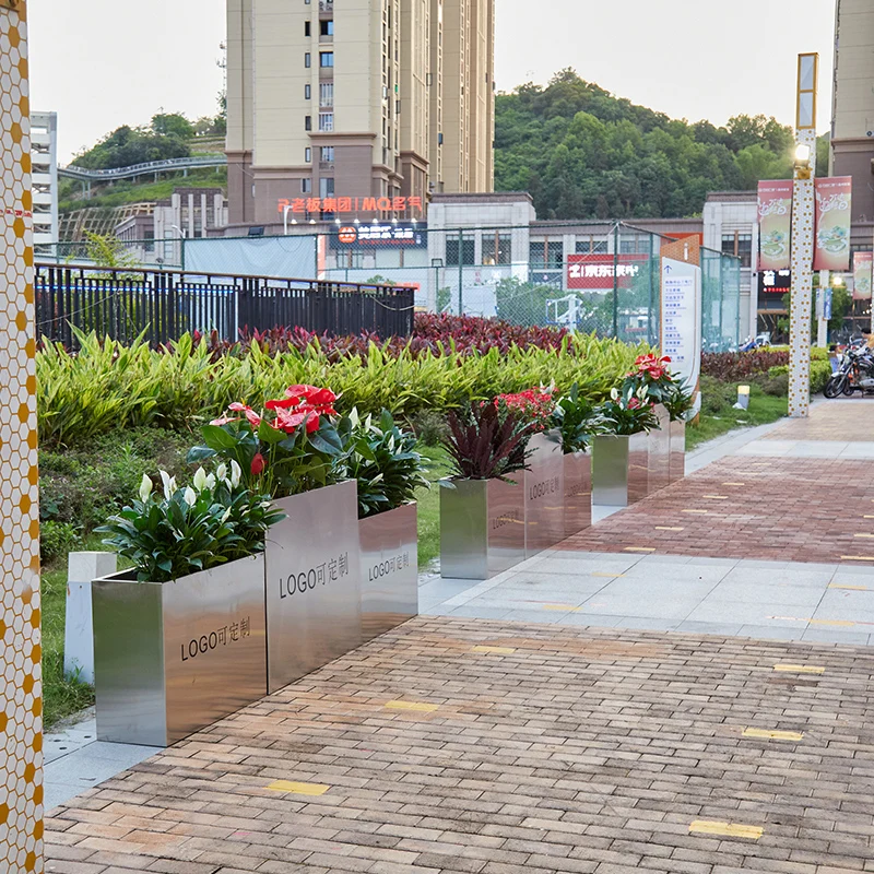 Heavy Duty Metal Home Garden Pots Rectangular Removable Tree Pool Partition Planter Outdoor Stainless Steel Planting Flower Box
Heavy Duty Metal Home Garden Pots Rectangular Removable Tree Pool Partition Planter Outdoor Stainless Steel Planting Flower Box