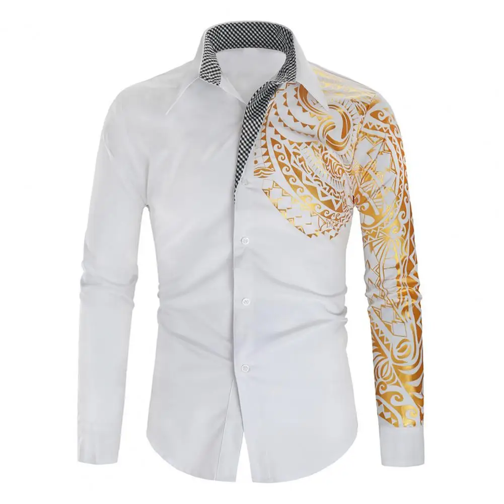 Vintage Spring T-shirt 2025 Fashion Men Shirt Color Blocked Slim Fit Retro Totem Print Lapel Buttons Long Sleeved Shirt Top
Vintage Spring T-shirt 2025 Fashion Men Shirt Color Blocked Slim Fit Retro Totem Print Lapel Buttons Long Sleeved Shirt Top