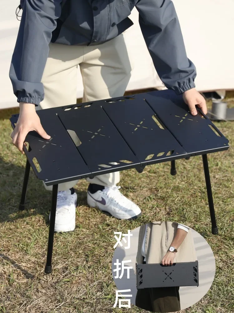 Outdoor camping foldable table IGT tactical table lightweight four fold portable camping aluminum picnic tables barbecue
Outdoor camping foldable table IGT tactical table lightweight four fold portable camping aluminum picnic tables barbecue