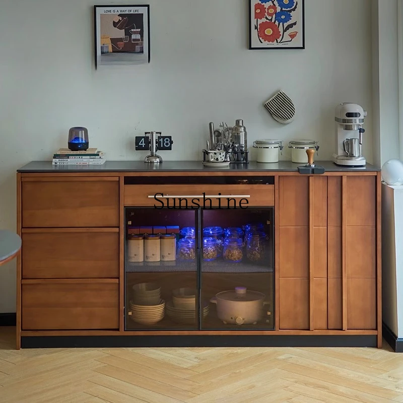 Retro solid wood coffee dining side storage tea living room against the wall entrance storage chest
Retro solid wood coffee dining side storage tea living room against the wall entrance storage chest