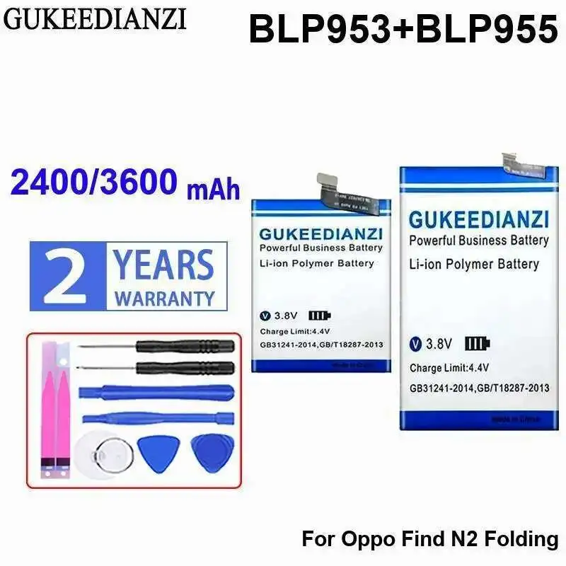 Safe 2400Mah 3600Mah For Oppo Find N2 Folding High Performance BLP953+BLP955 Mobile Phone Battery
Safe 2400Mah 3600Mah For Oppo Find N2 Folding High Performance BLP953+BLP955 Mobile Phone Battery