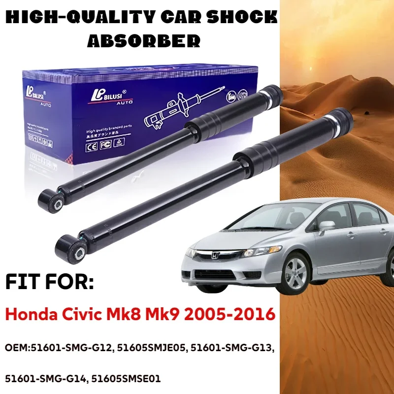 Automotive Suspension Parts Rear Shock Absorbers Suitable for Honda Civic Mk8 Mk9 2005-2016. VIN Number is Required for Ordering
Automotive Suspension Parts Rear Shock Absorbers Suitable for Honda Civic Mk8 Mk9 2005-2016. VIN Number is Required for Ordering