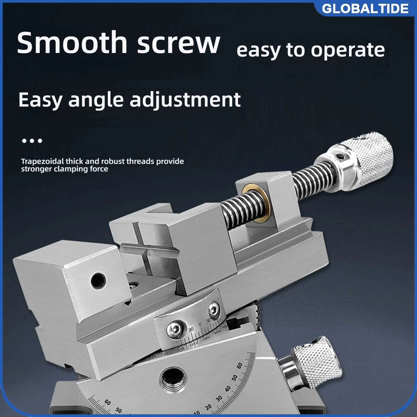 Universal Flat Jaw Precision Vise, Rotating vise,3 inches, 360° Rotation Adjustable angle, Vertical tilt up to 50°
Universal Flat Jaw Precision Vise, Rotating vise,3 inches, 360° Rotation Adjustable angle, Vertical tilt up to 50°
