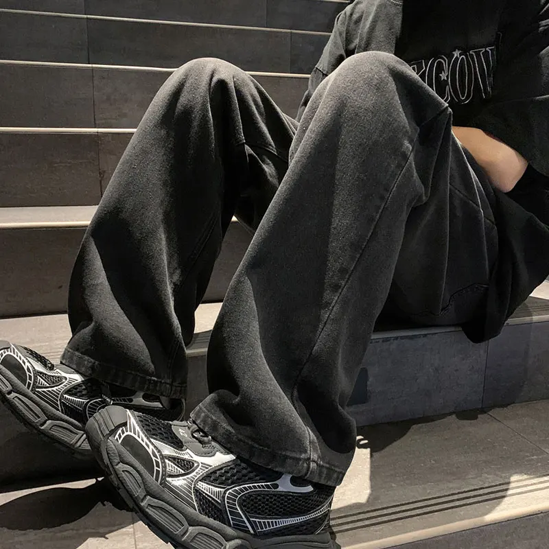 Straight Jeans men Elastic waist Spring New Vintage Casual Baggy Jeans Korean Youth Trousers Classic Wide Leg Denim Pants
Straight Jeans men Elastic waist Spring New Vintage Casual Baggy Jeans Korean Youth Trousers Classic Wide Leg Denim Pants