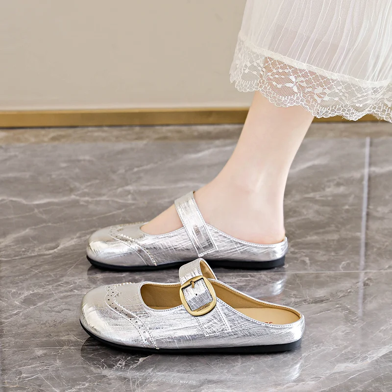 Casual Women Closed Toe Flat Half Slides Shallow Mouth Slip on Loafers All Season Daily Outdoor Lazy Footwear
Casual Women Closed Toe Flat Half Slides Shallow Mouth Slip on Loafers All Season Daily Outdoor Lazy Footwear