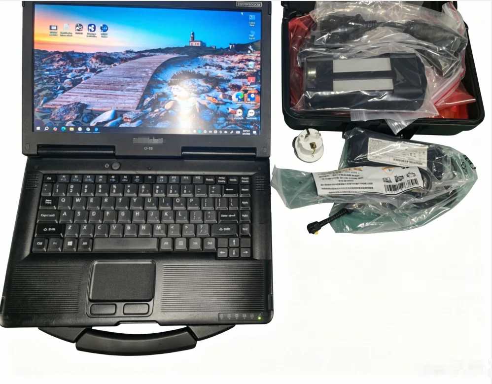 Ready to use VOCOM 2 88894000 Truck Diagnostic Scanner with CF53 Laptop Full Cables for Vo-/Renault/Mack/UD Trucks
Ready to use VOCOM 2 88894000 Truck Diagnostic Scanner with CF53 Laptop Full Cables for Vo-/Renault/Mack/UD Trucks