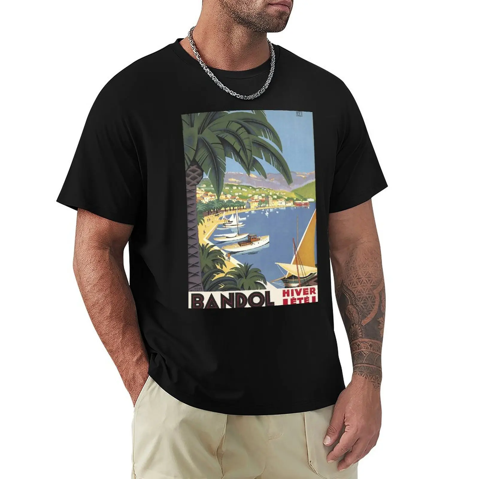 Bandol France Vintage Travel Poster T-Shirt Casual Trendy Short Sleeve T-Shirt
Bandol France Vintage Travel Poster T-Shirt Casual Trendy Short Sleeve T-Shirt