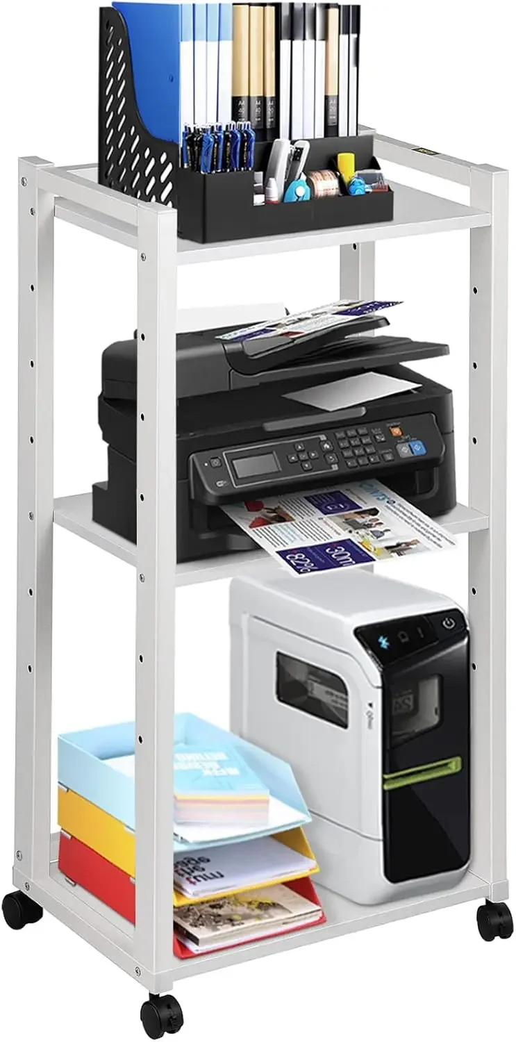 Printer Stand, 3-Tier Rolling Printer Cart, Adjustable Storage Shelf Rack on Lockable Wheels, 19.69x 13.78x 42 inch PrinterTable
Printer Stand, 3-Tier Rolling Printer Cart, Adjustable Storage Shelf Rack on Lockable Wheels, 19.69x 13.78x 42 inch PrinterTable