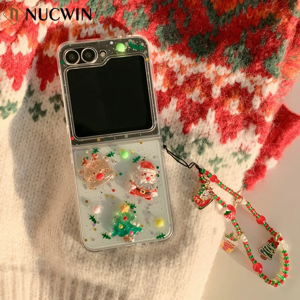 Cartoon 3D Christma Tree Wristband Strap Case For Samsung Galaxy Z Flip 6 5 4 ZFlip6 Colorful Beads Lanyard Soft Silicone Cover
Cartoon 3D Christma Tree Wristband Strap Case For Samsung Galaxy Z Flip 6 5 4 ZFlip6 Colorful Beads Lanyard Soft Silicone Cover