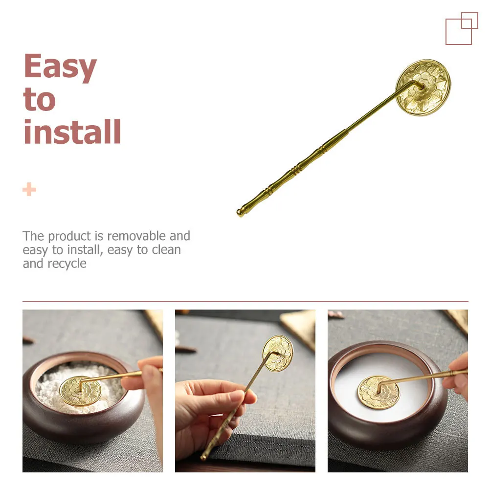 Copper Presser Long Handle Ash Press Tool For Burner Accessory Metal Incense Ash Pressing Tool Incense Making Supply
Copper Presser Long Handle Ash Press Tool For Burner Accessory Metal Incense Ash Pressing Tool Incense Making Supply