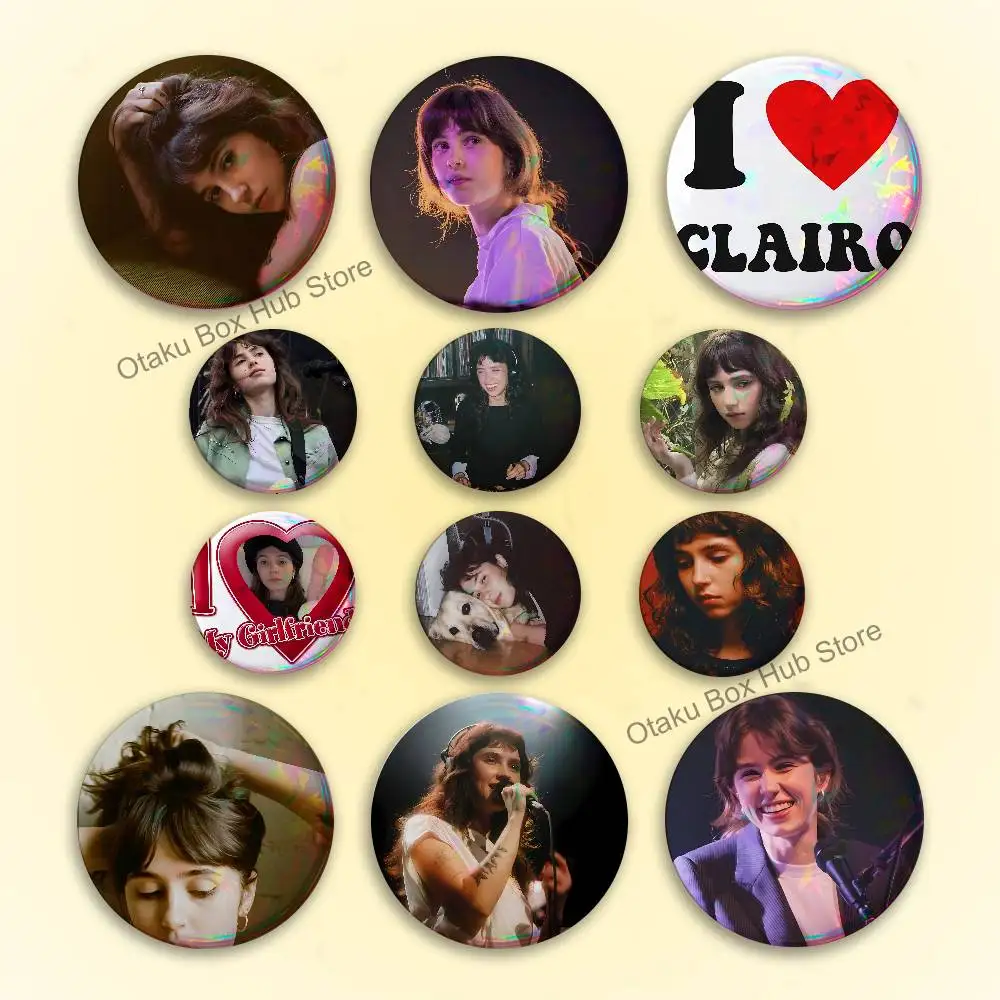 Charm Singer C-Clairo Reflective Pin Tinplate Round Brooch Cartoon Cosplay Badges for Bag Hat Toys Gifts
Charm Singer C-Clairo Reflective Pin Tinplate Round Brooch Cartoon Cosplay Badges for Bag Hat Toys Gifts