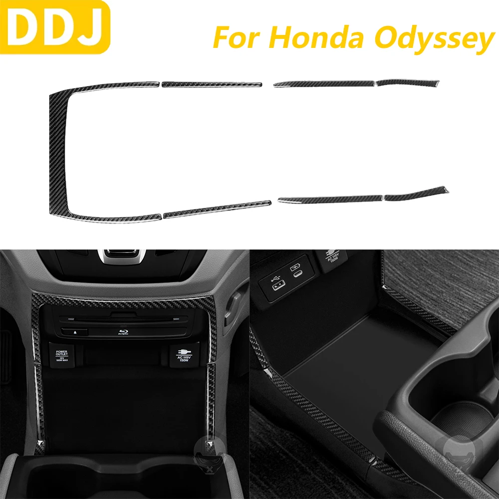 Для Honda Odyssey 2018-2025 углеродное волокно центральное управление радио CD USB розетка для хранения рамка набор автомобильных аксессуаров наклейка 
Для Honda Odyssey 2018-2025 углеродное волокно центральное управление радио CD USB розетка для хранения рамка набор автомобильных аксессуаров наклейка