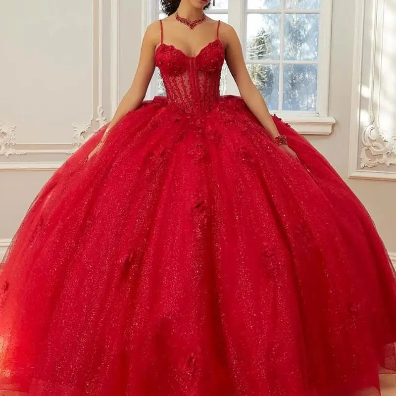 Customized Shiny Red Off Shoulder Quinceanera Dress Tull Lace flower applique Bow vestidos de 15 Quinceanera
Customized Shiny Red Off Shoulder Quinceanera Dress Tull Lace flower applique Bow vestidos de 15 Quinceanera 