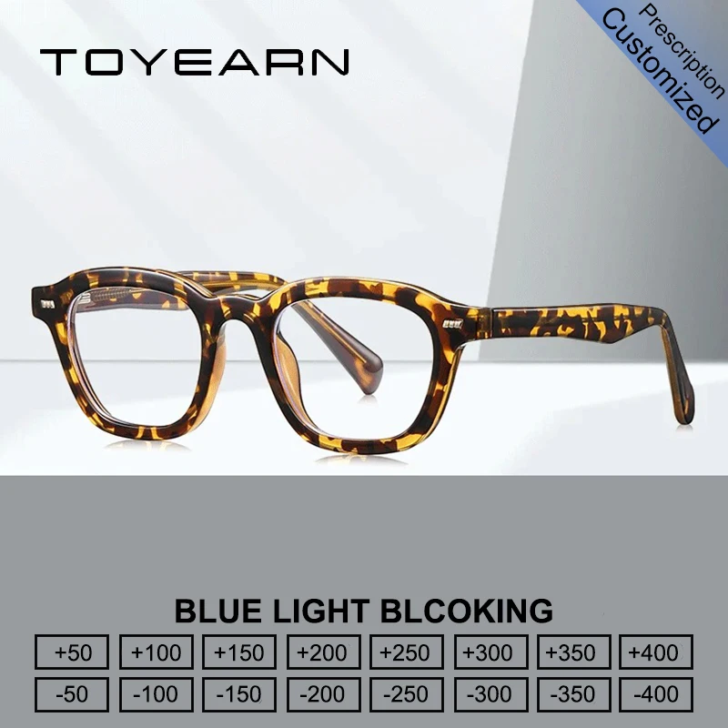 TOYEARN Blue Light Blocking Myopia Hyperopia Customized Prescription Round Reading Glasses Men Women Optical Eyeglasses Frame
TOYEARN Blue Light Blocking Myopia Hyperopia Customized Prescription Round Reading Glasses Men Women Optical Eyeglasses Frame