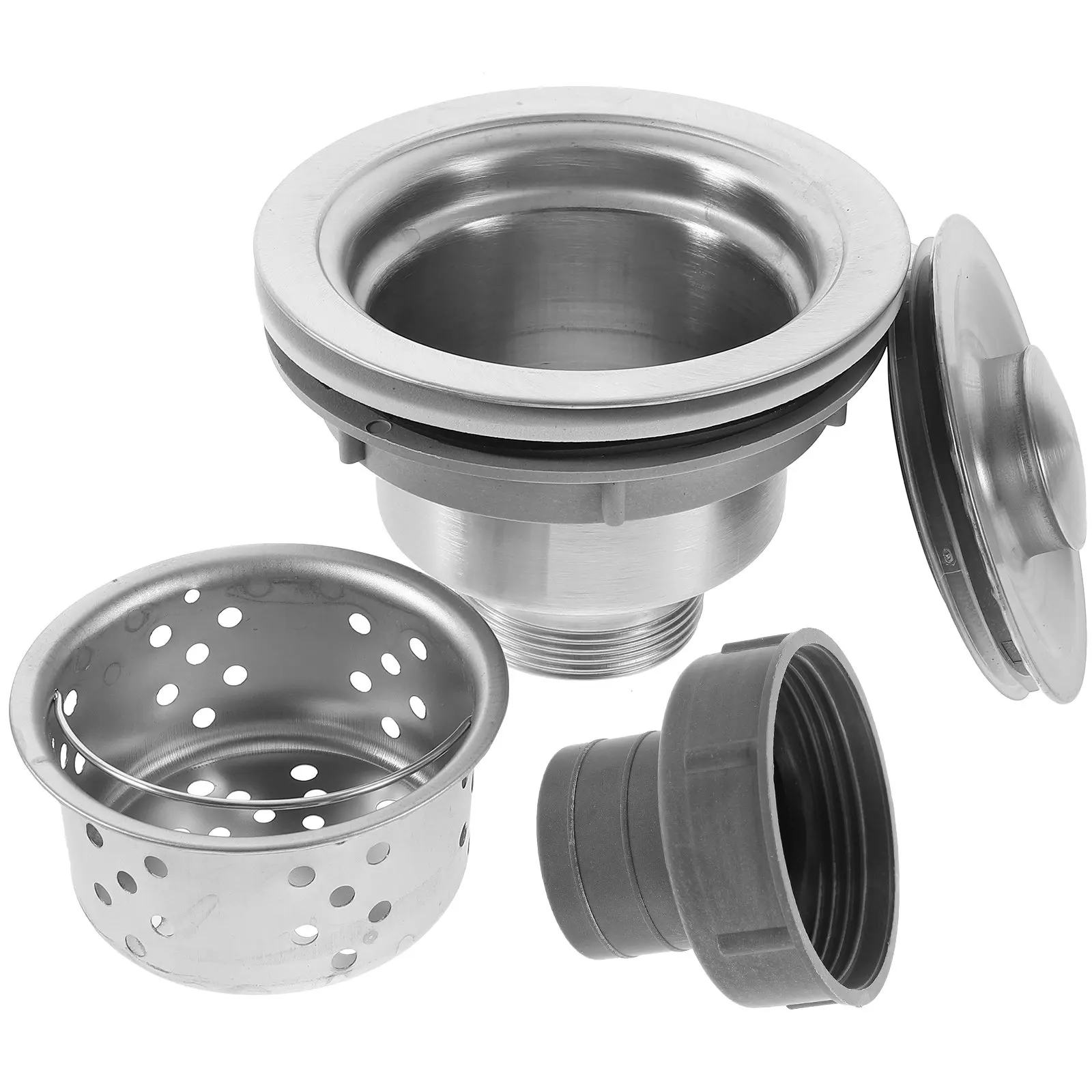 1Set Kitchen Sink Drain Strainer Assembly Kit Stainless Steel Sink Filter Basket Stopper Anti-Clogging Rust Resistant Easy
1Set Kitchen Sink Drain Strainer Assembly Kit Stainless Steel Sink Filter Basket Stopper Anti-Clogging Rust Resistant Easy