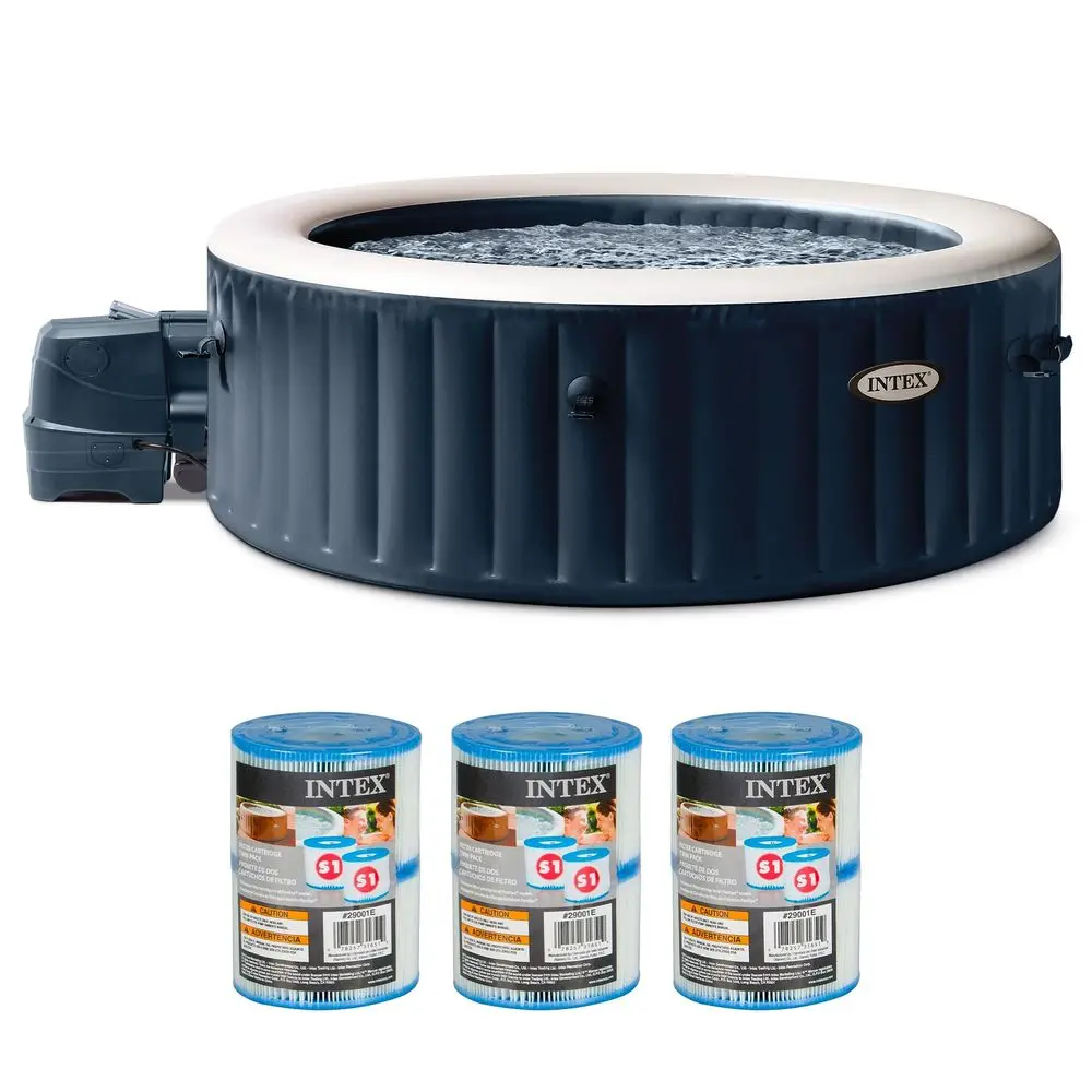 PureSpa Plus Portable Bubble Jet Spa Inflatable Hot Tub with 2 Headrests, Insulated Cover, and Spa Filter Replacement Cartridge
PureSpa Plus Portable Bubble Jet Spa Inflatable Hot Tub with 2 Headrests, Insulated Cover, and Spa Filter Replacement Cartridge
