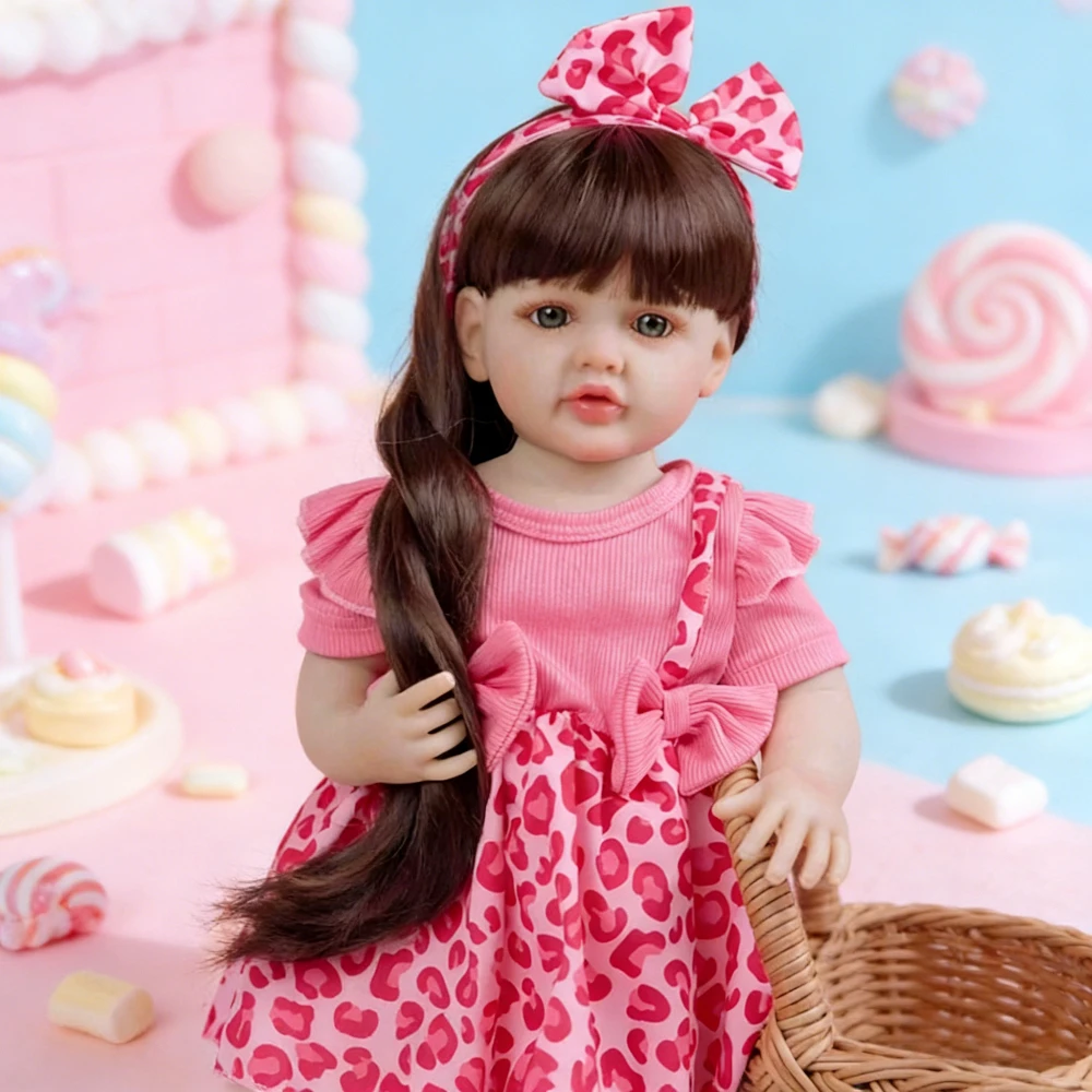 BZDOLL 55cm Full Body Soft Vinyl Reborn Doll, 22in Lifelike Princess Toddler Doll, Long Hair Toy Bebe Birthday Gift for 3+ Kids
BZDOLL 55cm Full Body Soft Vinyl Reborn Doll, 22in Lifelike Princess Toddler Doll, Long Hair Toy Bebe Birthday Gift for 3+ Kids