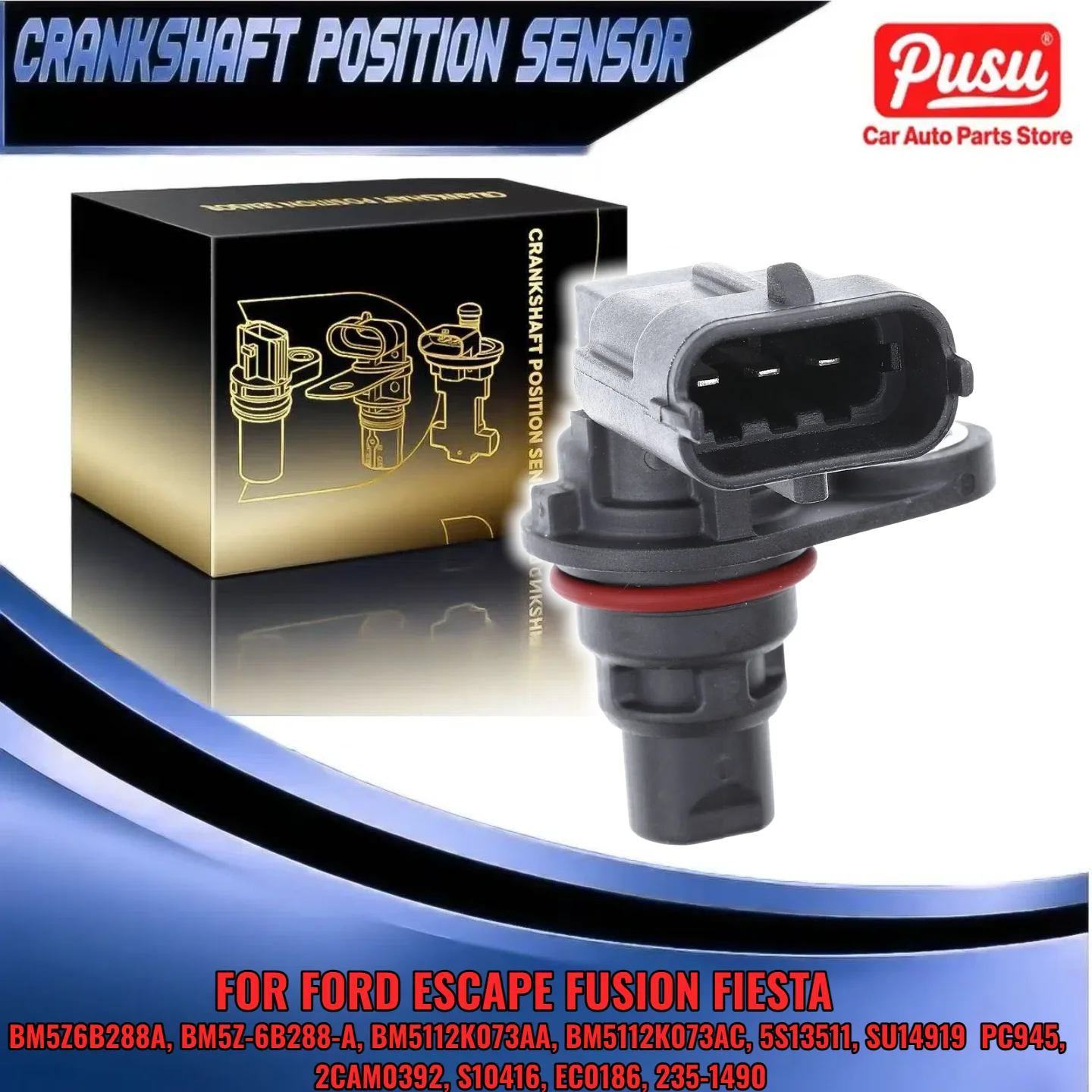 Camshaft Position Sensor for Ford Escape 13-19 Fusion Fiesta L4 1.5L 1.6L Turbo BM5Z6B288A BM5Z-6B288-A
Camshaft Position Sensor for Ford Escape 13-19 Fusion Fiesta L4 1.5L 1.6L Turbo BM5Z6B288A BM5Z-6B288-A