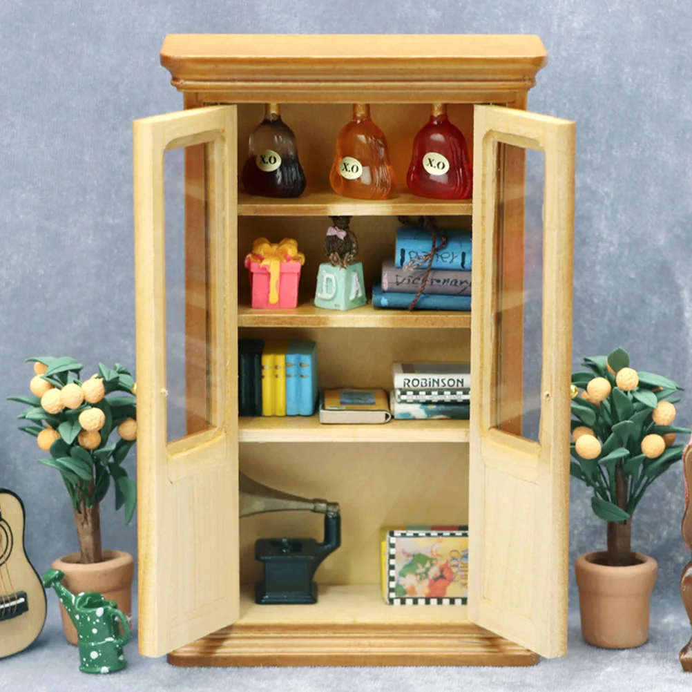 Sturdy Mini Maroon Bookcase Vertical Wooden Cabinet Scene House Furniture Decorative Storage Shelf for Houses Crafts
Sturdy Mini Maroon Bookcase Vertical Wooden Cabinet Scene House Furniture Decorative Storage Shelf for Houses Crafts