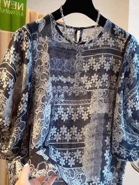 Artistic Loose Fit Short Sleeve Women's Top Thin Summer Fashionable Korean Brand Ethnic Style Casual Breathable Shirt
Artistic Loose Fit Short Sleeve Women's Top Thin Summer Fashionable Korean Brand Ethnic Style Casual Breathable Shirt