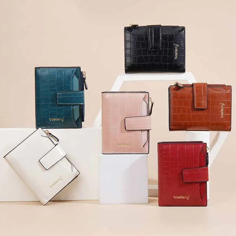 New Women Short Wallet Stone Pattern for Ladies Solid Multi-slot Bank Card ID Holder Credit Organizer Zipper Coin Purse Carteira 
New Women Short Wallet Stone Pattern for Ladies Solid Multi-slot Bank Card ID Holder Credit Organizer Zipper Coin Purse Carteira
