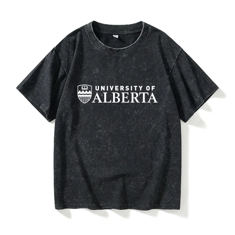 Памятная футболка Universi of Alberta Commemorative School, повседневная хлопковая футболка с круглым вырезом, классический узор, летняя одежда
Памятная футболка Universi of Alberta Commemorative School, повседневная хлопковая футболка с круглым вырезом, классический узор, летняя одежда