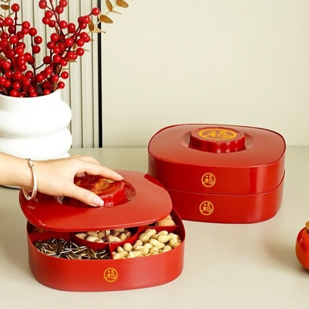 2 Layers Nut Serving Tray with Lid Dustproof Snack Serving Plate Red Color Square Shape Candy Box Chinese New Year
2 Layers Nut Serving Tray with Lid Dustproof Snack Serving Plate Red Color Square Shape Candy Box Chinese New Year