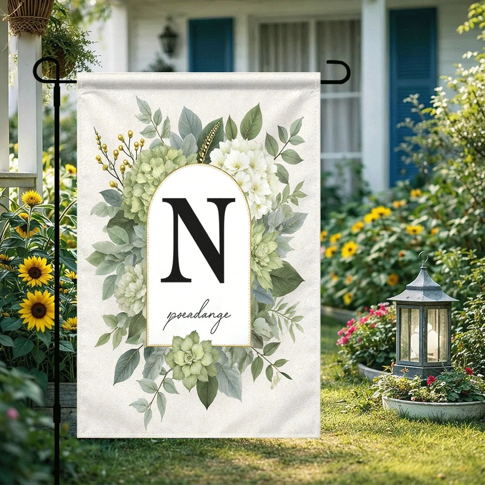 1PC N Monogram Floral Garden Flag, Greenery White Flower Decorative Yard Flag, Elegant Letter N Outdoor Welcom
1PC N Monogram Floral Garden Flag, Greenery White Flower Decorative Yard Flag, Elegant Letter N Outdoor Welcom